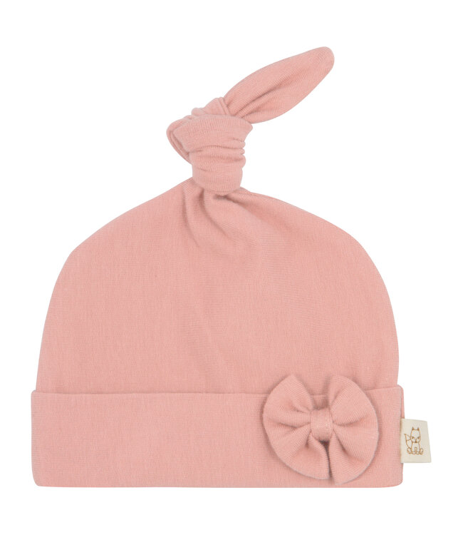 Moalie Baby Beanie  Bow Misty Rose