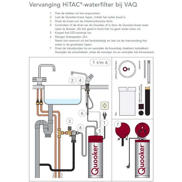 Quooker HITAC filter VAQ Kopen? Uw Quooker specialist voor onderdelen