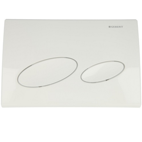 Geberit 115228111 bedieningsplaat Kappa20 voor 2 hoeveelheden activering, wit-alpine Geberit 115228111 bedieningsplaat Kappa20 voor 2 hoeveelheden activering, wit-alpine