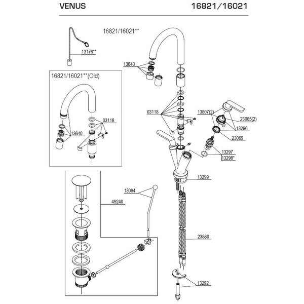 Damixa Venus 16821 onderdelen Vervangingsmarkt BV