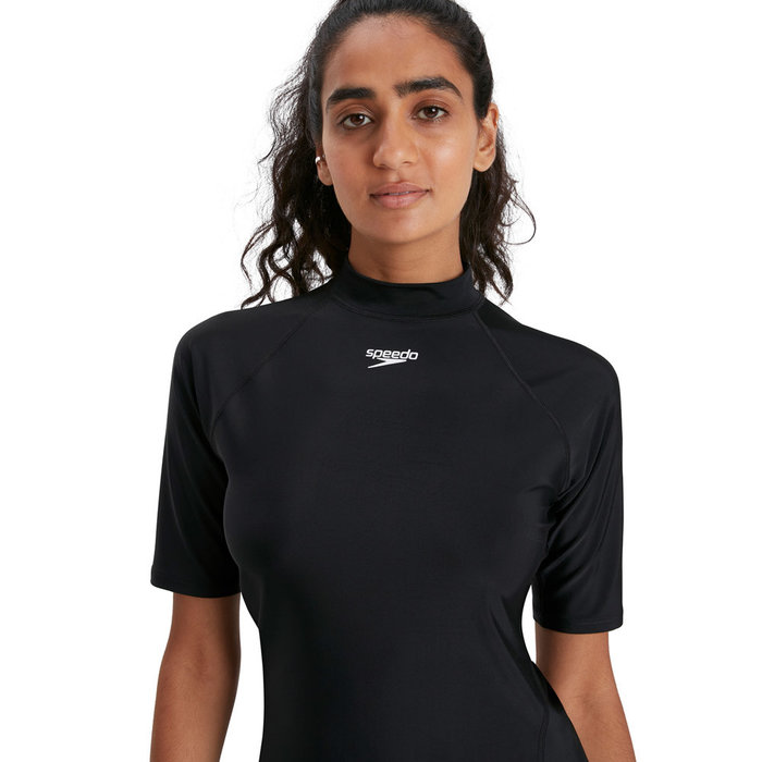 Speedo ECO F SHORT SLEEVE RASH TOP BLA