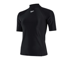 Speedo ECO F SHORT SLEEVE RASH TOP BLA