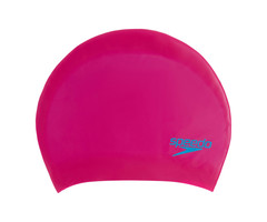 Speedo JUN LONG HAIR CAP PIN/BLU P12