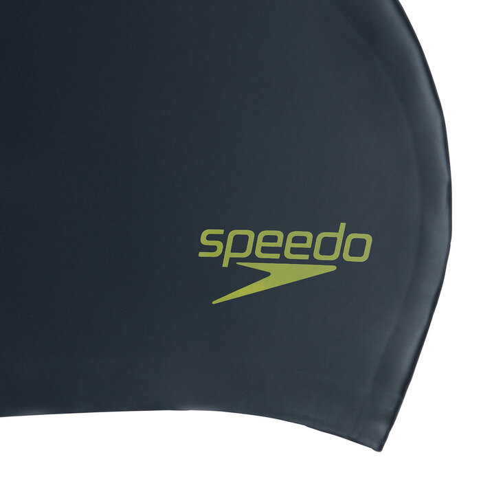 Speedo JUN LONG HAIR CAP BLA/GRN P12