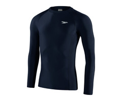 Speedo M LONG SLEEVE RASH TOP NAV/WHI