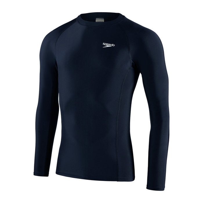Speedo ECO M LONG SLEEVE RASH TOP NAV/WHI