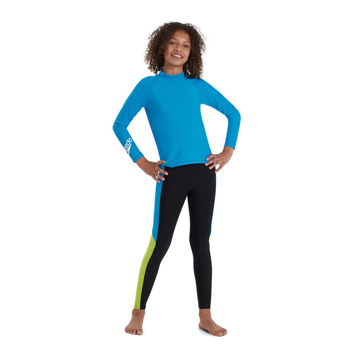 Speedo JUN LONG SLEEVE RASH TOP BLU