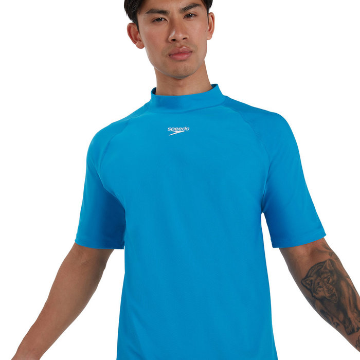 Speedo ECO M SHORT SLEEVE SWIM TEE BLU