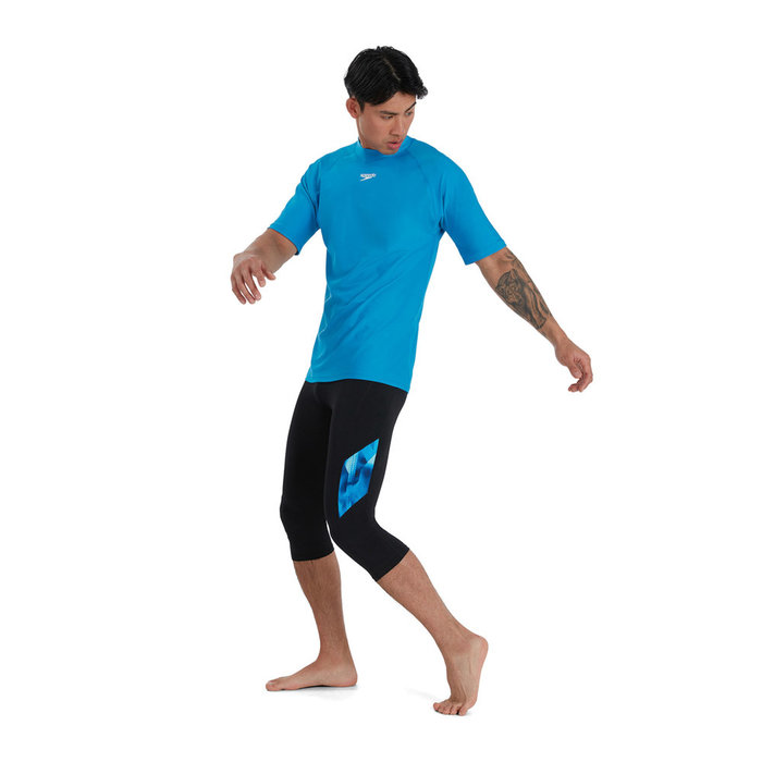 Speedo M SHORT SLEEVE SWIM TEE BLU