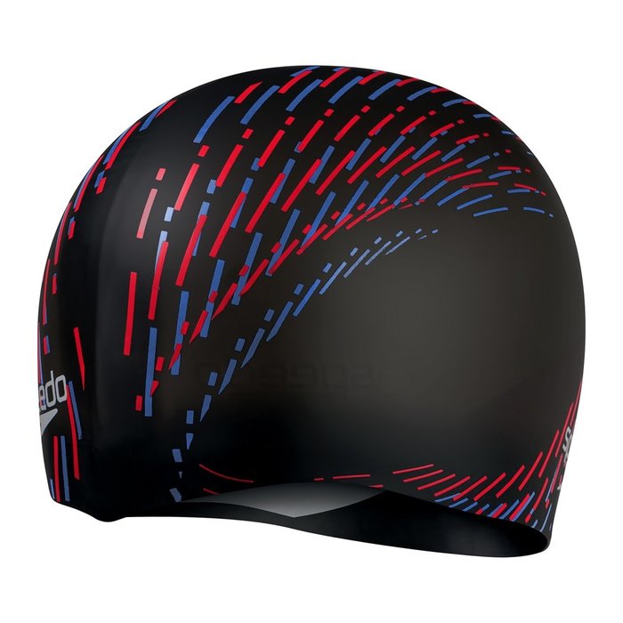 Speedo REV MOULDED SILICONE CAP BLA RED P12