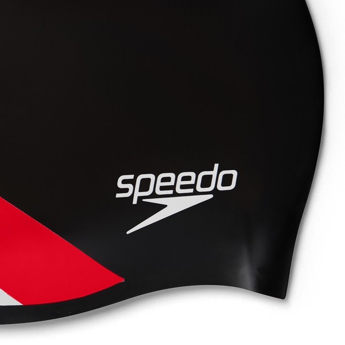 Speedo REV MOULDED SILICONE CAP BLA RED P12