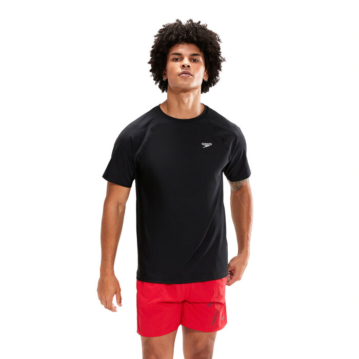 Speedo SHORT SLEEVE SWIM TEE BLA