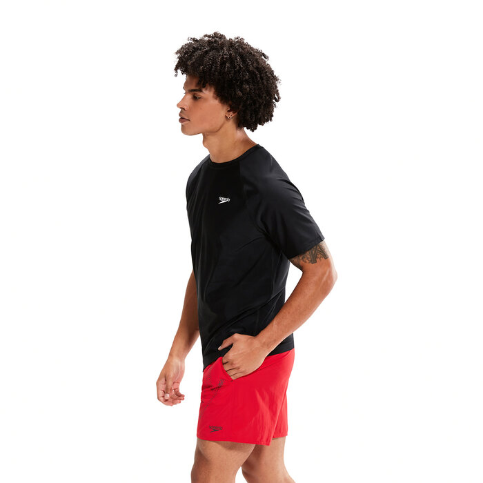Speedo SHORT SLEEVE SWIM TEE BLA