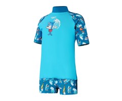 Speedo SH SLEEVE PR RASH TOP SET BLU
