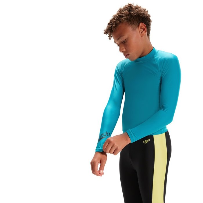 Speedo LONG SL UNISEX RASH TOP - GRN