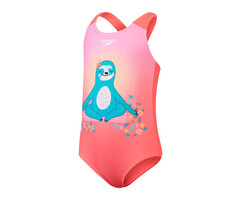 Speedo DIG PRINTED SWIMSUIT PIN/BLU