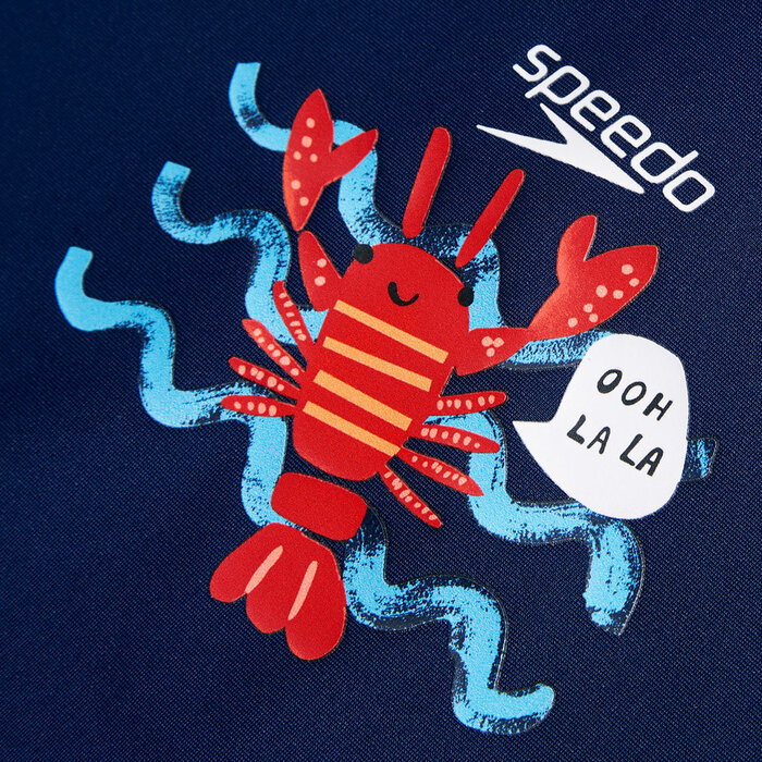 Speedo DIG LS RASH TOP BLU/ORA