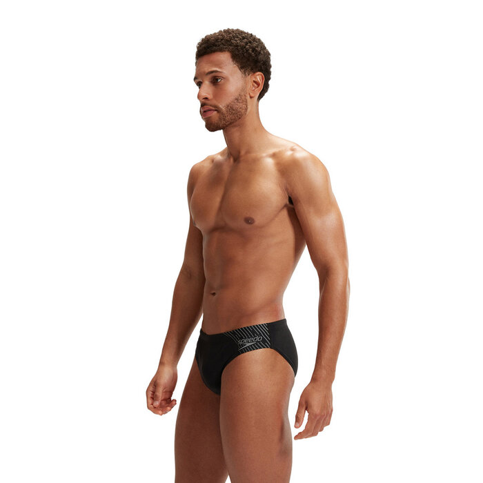 Speedo ECO MEDLEY LOGO 7CM BRIEF BLA/GRE