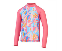 Speedo PRINT LS RASH TOP PIN/BLU