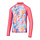 PRINT LS RASH TOP PIN/BLU