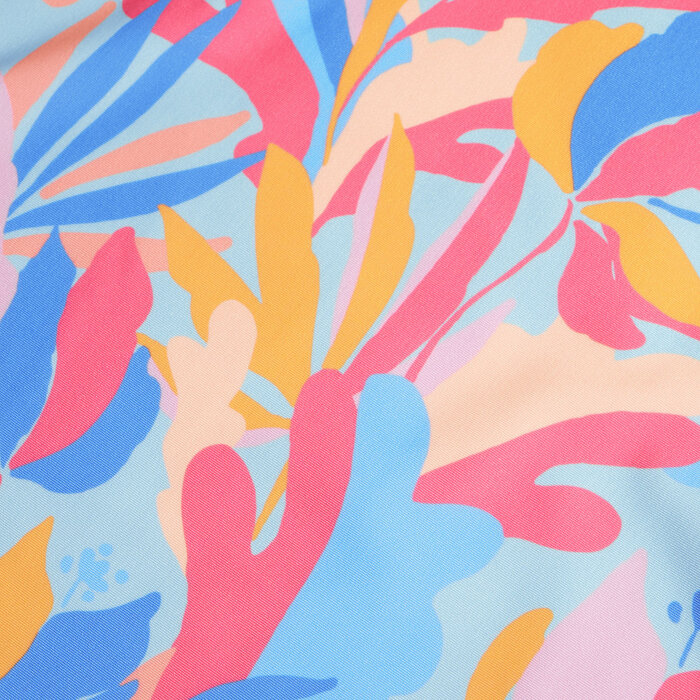 Speedo ECO PRINT LS RASH TOP PIN/BLU