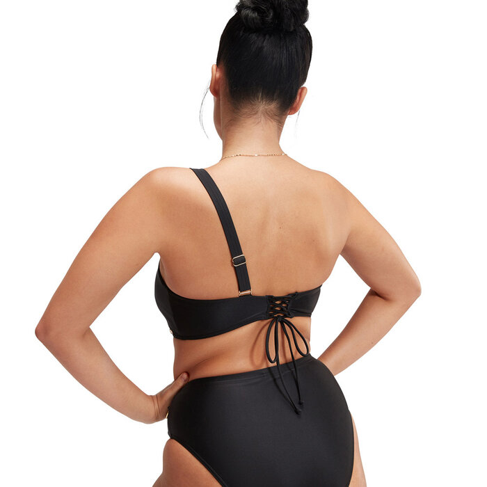 Speedo ECO ASYMMETRIC BIKINI TOP BLA