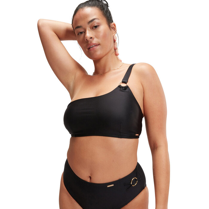 Speedo ECO ASYMMETRIC BIKINI TOP BLA