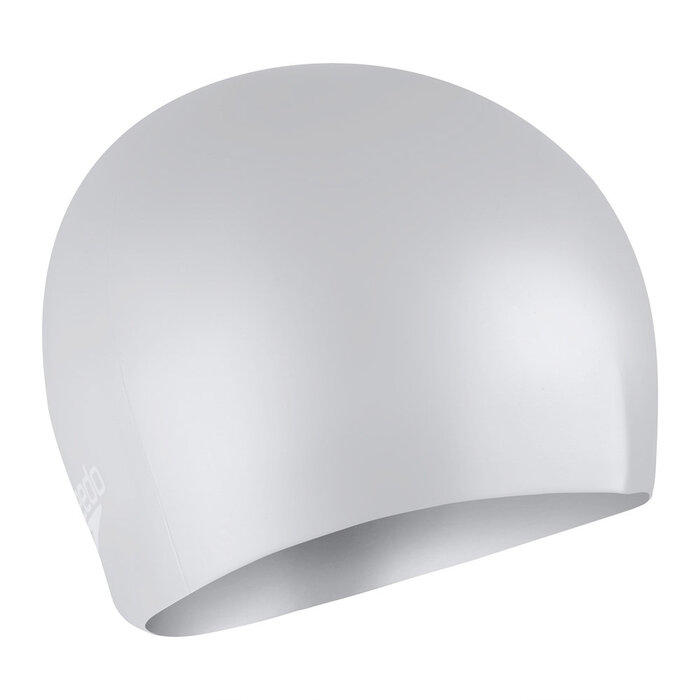 Speedo LONG HAIR CAP SIL/WHI P12