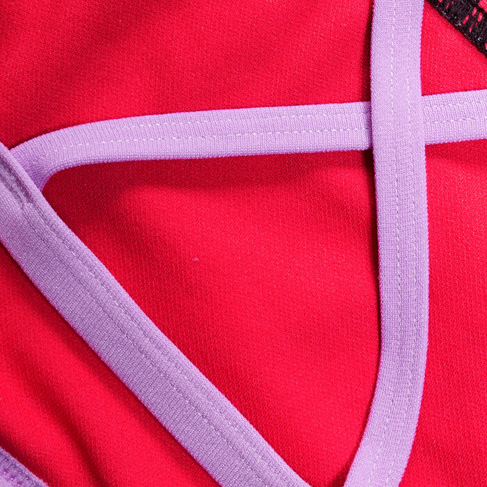 Speedo ECO+ ALLOV DIG XBACK CROP TOP RED/BLU