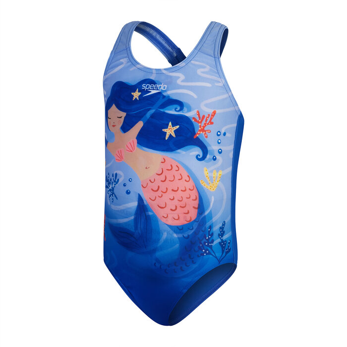 Speedo ECO DIG PRINT SWIMSUIT BLU/PIN