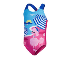 Speedo DIG PRINT SWIMSUIT PIN/BLU