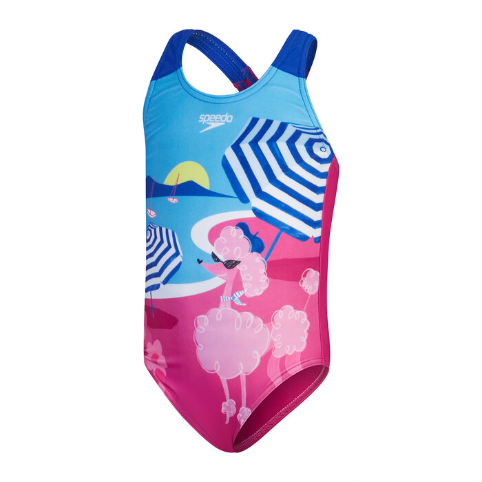 Speedo DIG PRINT SWIMSUIT PIN/BLU