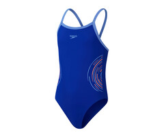 Speedo ECO PLAST PLAC THINSTR MUSCLEB BLU/PIN
