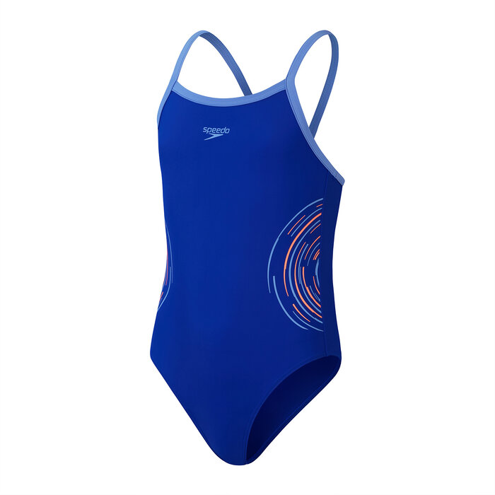 Speedo ECO PLAST PLAC THINSTR MUSCLEB BLU/PIN