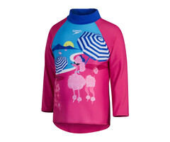 Speedo DIG LS RASH TOP PIN/BLU