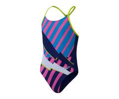Speedo ECO+ PLACEM LANE LINE BACK BLU/PIN