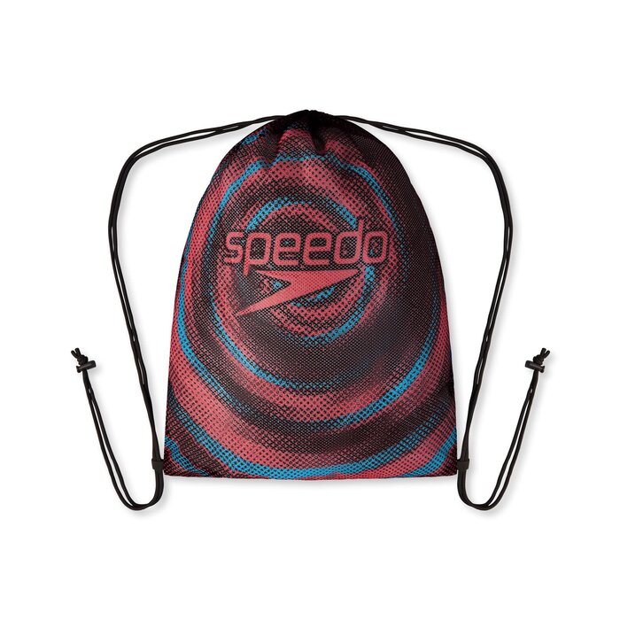 Speedo PRINTED MESH BAG RED/BLU