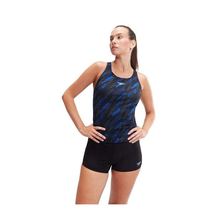 Speedo END+ H-BOOM TANKINI BLA/BLU