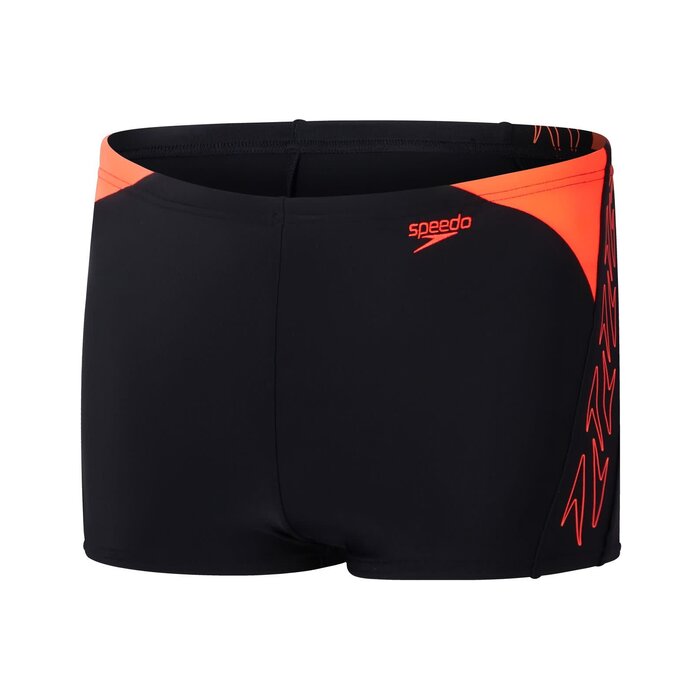 Speedo H-BOOM LOGO SPLICE AQSH BLA/RED