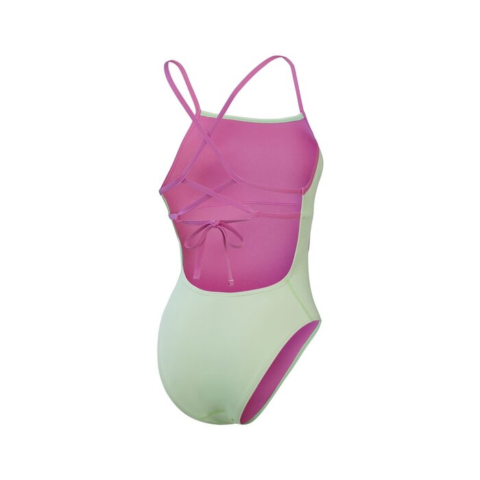 Speedo ECO+ SOLID LATTICE TIE-BACK GRN