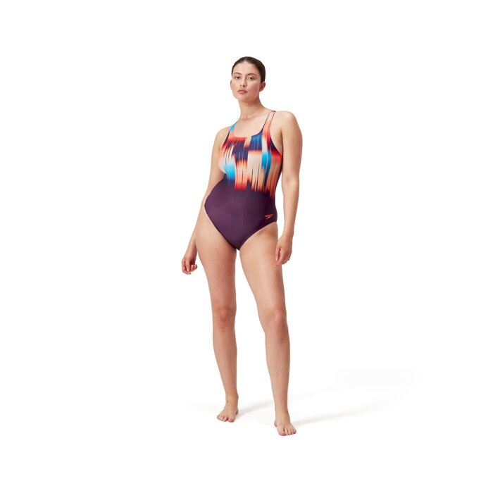 Speedo ECO+ DIG PRINT MEDALIST PUR/ORA