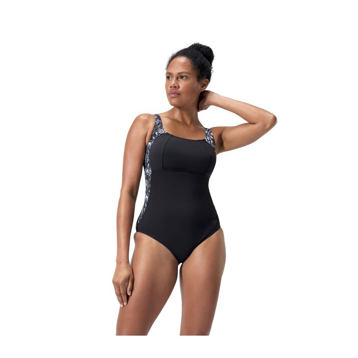Speedo LUNALUSTRE PR SHAPING 1P BLA/GRE