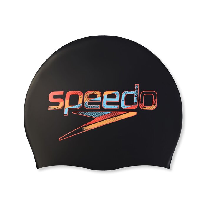 Speedo REV MOULD SIL CAP MUL/BLA