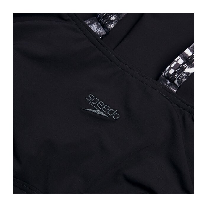 Speedo PRINT SPLICE SHAPING 1P BLA/GRE