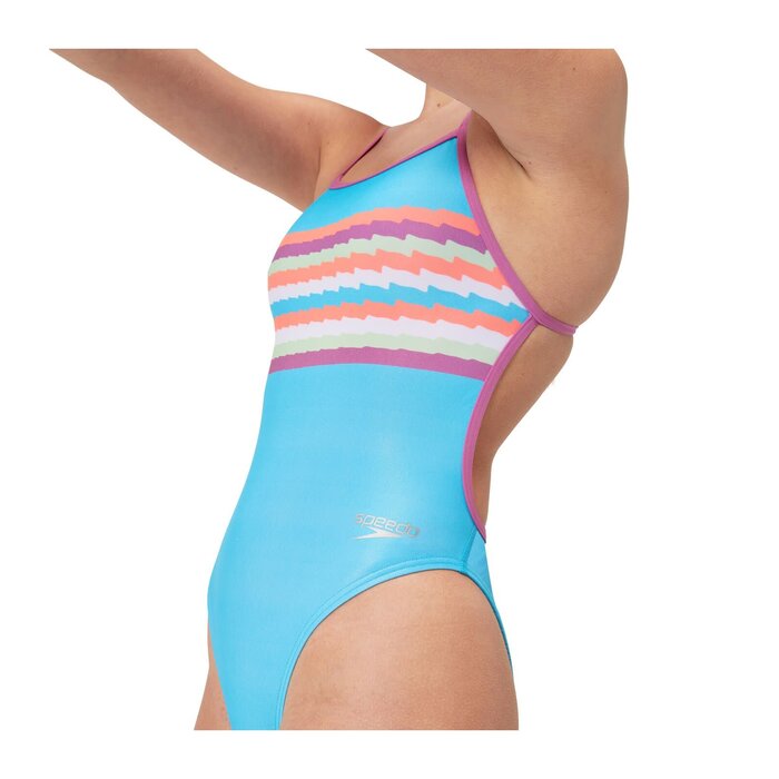 Speedo ECO+ PLACEM DIG VBACK BLU/RED-