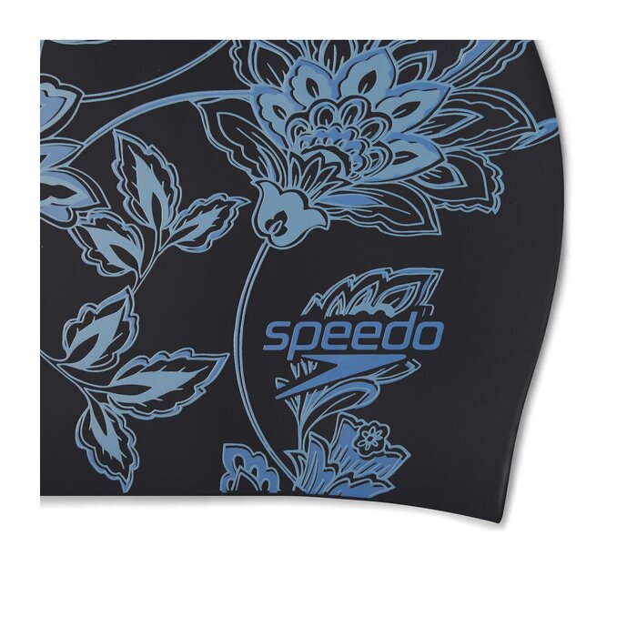 Speedo LONG HAIR PRINT CAP MUL/BLA