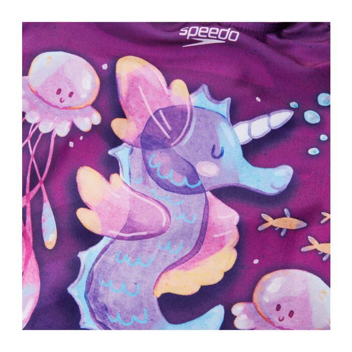 Speedo ECO DIG PRINT SWIMSUIT PUR/PIN