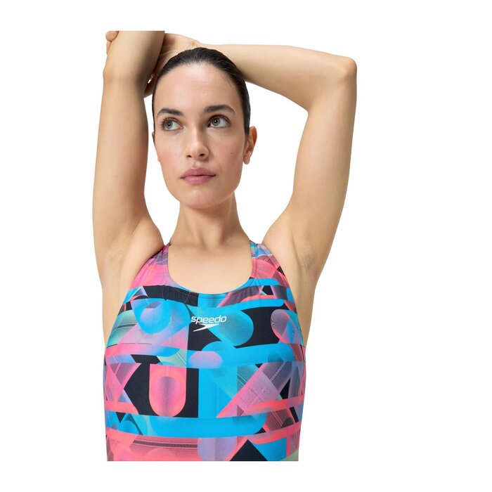 Speedo END+ ALLOV DIG POWERBACK BLA/RED