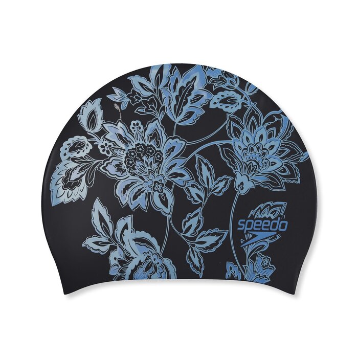 Speedo LONG HAIR PRINT CAP MUL/BLA