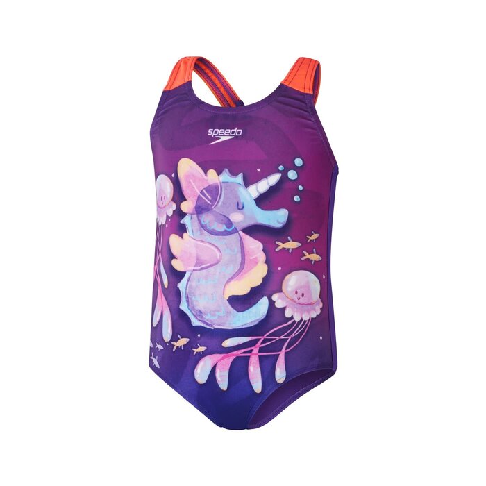 Speedo ECO DIG PRINT SWIMSUIT PUR/PIN